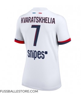 Günstige Paris Saint-Germain Khvicha Kvaratskhelia #7 Auswärtstrikot Damen 2025-26 Kurzarm